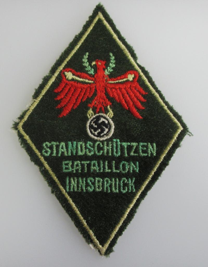 STANDSCHUTZEN BATTALION SLEEVE PATCH INNSBRUCK