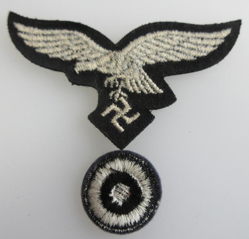 LUFTWAFFE CAP EAGLE & ROUNDEL(Black Backing)